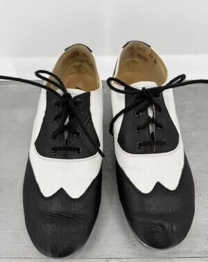 Leo's Giordano Spectator Black and White Oxford Ultratone Tap Shoes Women's 6.5M